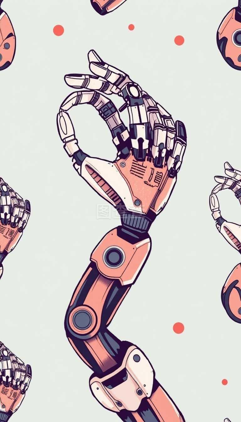 機(jī)械手機(jī)械手圖案,簡(jiǎn)單樣式
